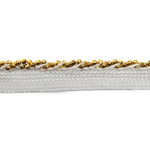 Wholesale Chain lace trim beaded 0.8 cm Sew-On lace trim Lace trimmings for clothes  Accessories Copper