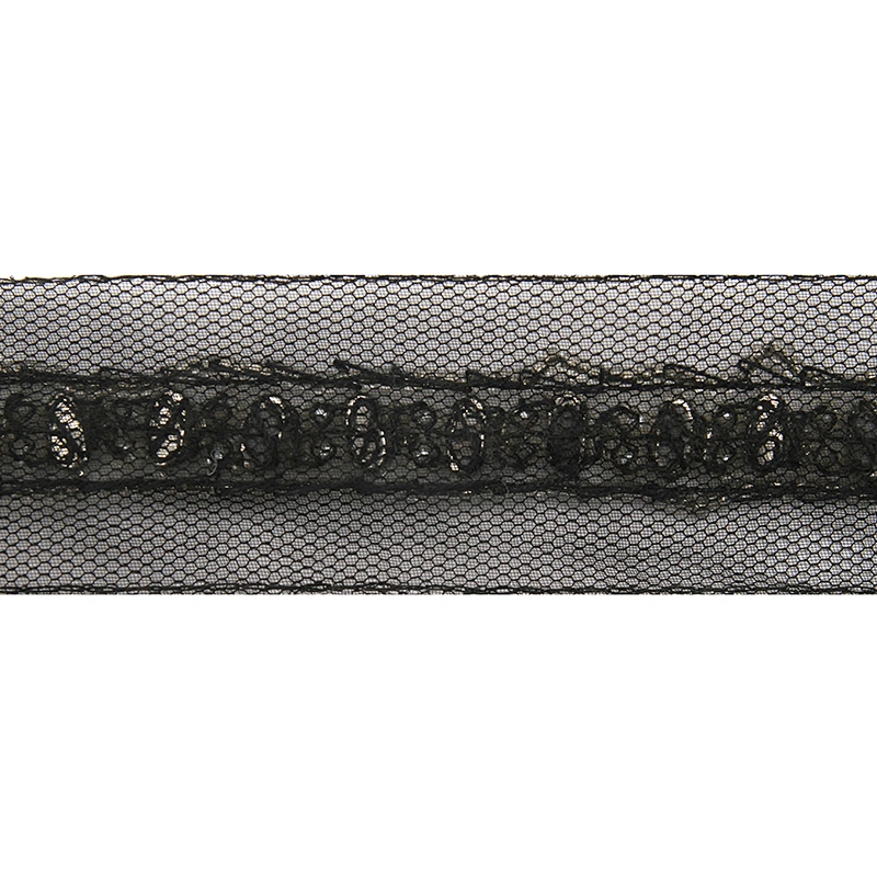 kavatar  wholesale new Handmade Bead lace Embroidered Tulle Trim wedding with Accessories Beads Crystals & Rhinestones