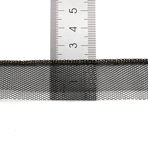 Wholesale Chain lace trim gold chain 2.2 cm Sew-On lace trim Polyester net mesh Lace trimmings wedding for clothes  Accessories