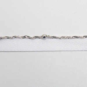 Wholesale Chain lace trim beaded 1.1 cm Sew-On lace trim Woven herringbone tape lace trimmings for clothes