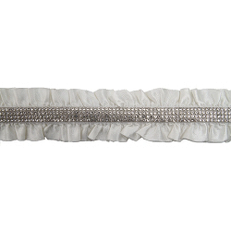 Wholesale Rhinestone by  Shoes Slippers Sandals Accessories upper for sandal women Cotton lace trim