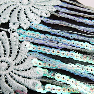 Factory supplies water - soluble bead embroidery clothing accessories lace embroidery fabric sequins decoration