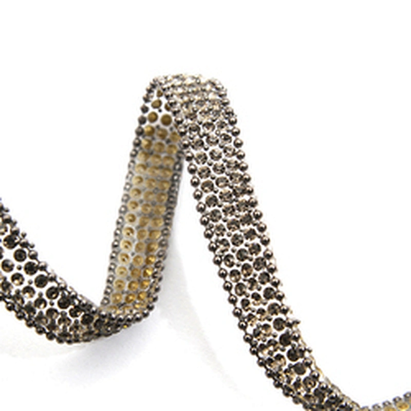 wholesale hot fix tape with rhinestone hot fix trimming chain glitter trim for DIY garment dresses Accessories
