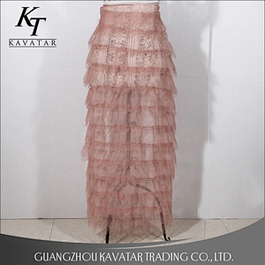 wholesale Kavatar New design dress material fish scale shape mesh lace fabric