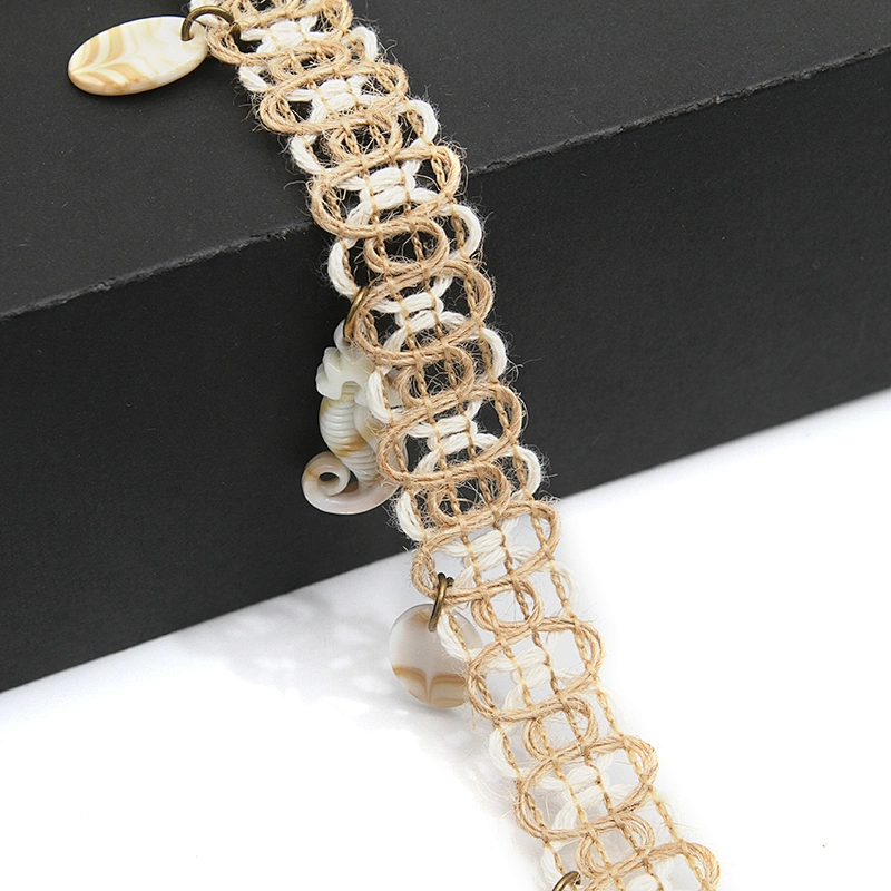 Wholesale tassels lace trim for garment rhinestone Pearl fringe tassel trimming  jute tassel trim