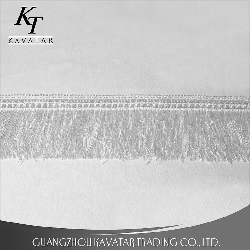Kavatar Black Tassel Fringe 100% Polyester Lace Trim For Clothes
