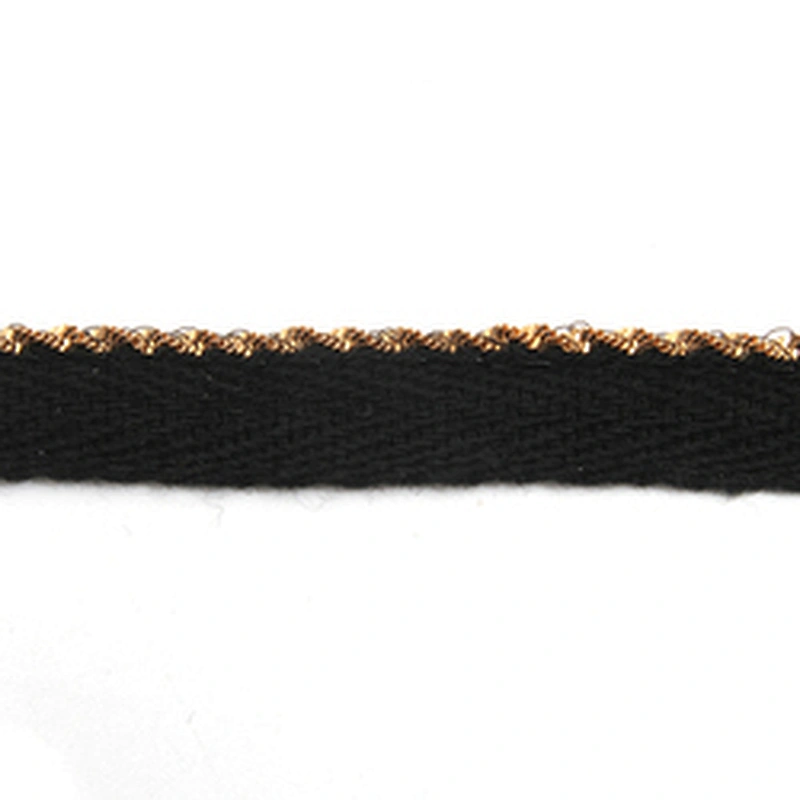 Wholesale Chain lace trim sequins 1.2 cm Sew-On lace trim Polyester Lace trimmings for clothes  Accessories  Cotton