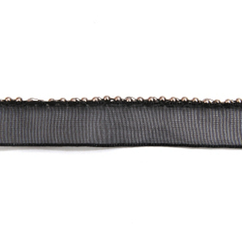 Wholesale Chain lace trim Beaded 1.3 cm Sew-On lace trim Polyester net mesh Lace trimmings for clothes  Accessories