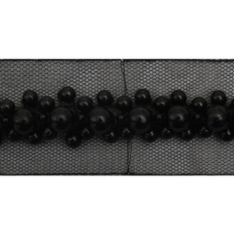 kavatar  wholesale new Handmade Bead lace Embroidered Tulle Trim wedding with Accessories Beads Crystals & Rhinestones