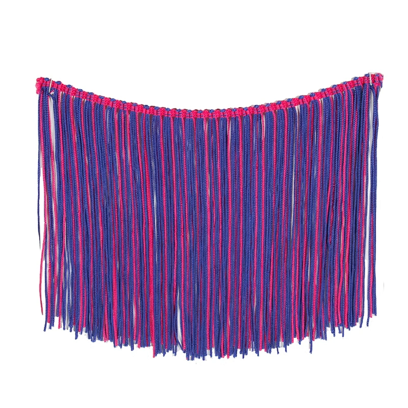 Fashion new design colorful long tassel fringe trim for dress