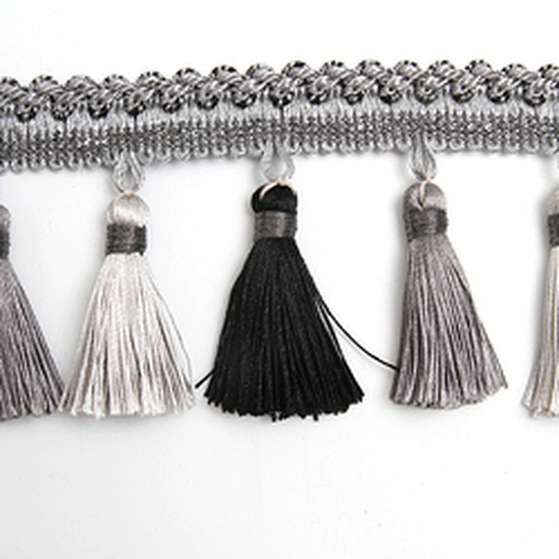 Wholesale Hstock goods tassel and beaded fringe for curtain decoration igh Quality Curtain Tassel Garment
