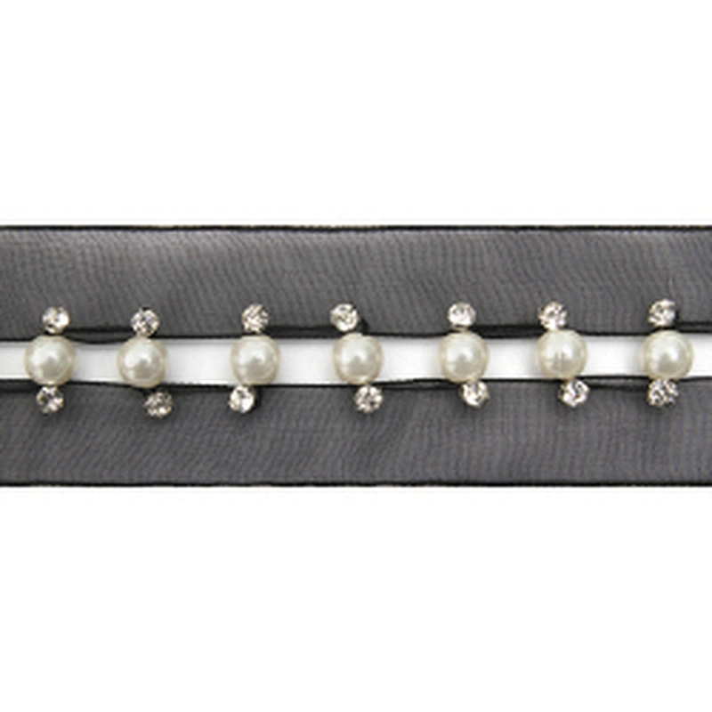kavatar  wholesale new Handmade Bead lace Embroidered Tulle Trim wedding with Accessories Beads Crystals & Rhinestones