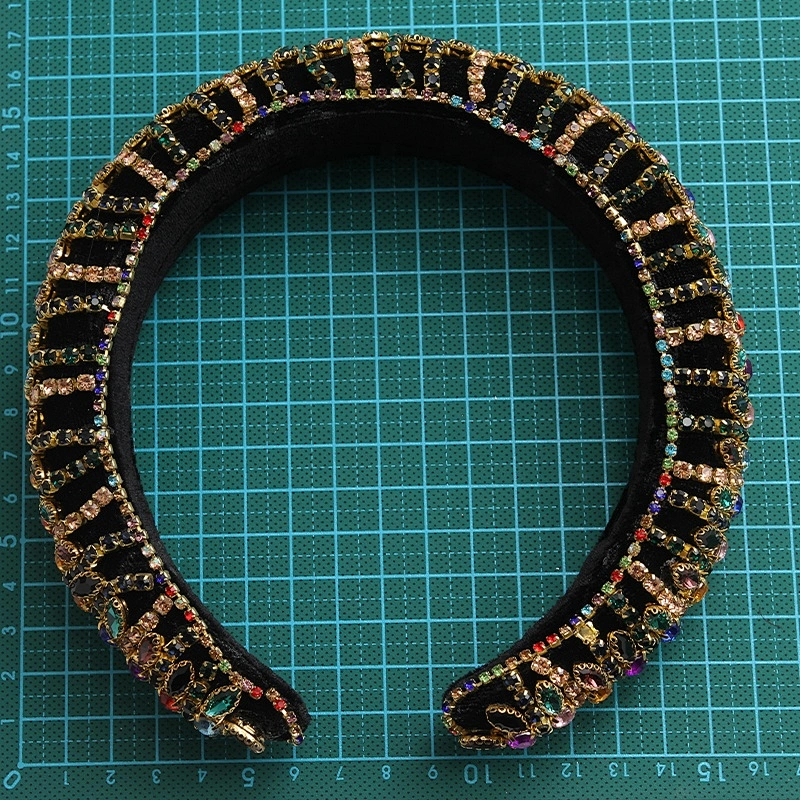 Handmade Glitter Crystal Rhinestone Wide designer headbands and durags Hairbands hair accessories headband