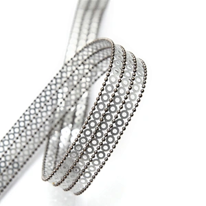 wholesale hot fix tape with rhinestone hot fix trimming chain glitter trim for DIY garment dresses Accessories