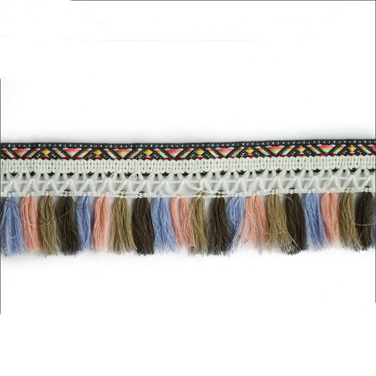 Fashion Colorful Shoes Curtain Tassel Trimming