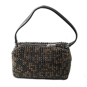 Hot style new American and American evening bag hand bag soft bag diagonal cross party fashion rhinestone