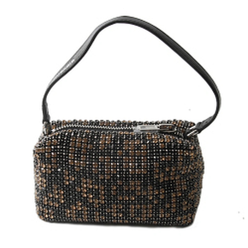 Hot style new American and American evening bag hand bag soft bag diagonal cross party fashion rhinestone