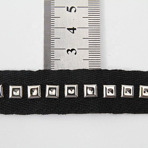 beaded ribbon trim fabric diy handmade costume dress sewing Design Lace Trims Studs Bead Rivets Triming