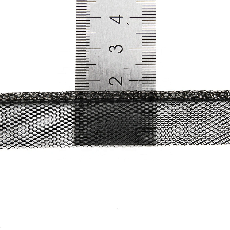 Wholesale Chain lace trim Link Chain 1.7 cm Sew-On lace trim Polyester net mesh Lace trimmings for clothes  Accessories