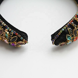 Handmade Glitter Crystal Rhinestone Wide designer headbands and durags Hairbands hair accessories headband