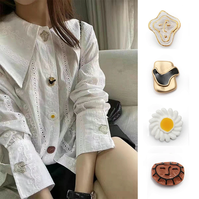 wholesale dress buttons ,European and American style clothing button down tops crystal clothing accessories