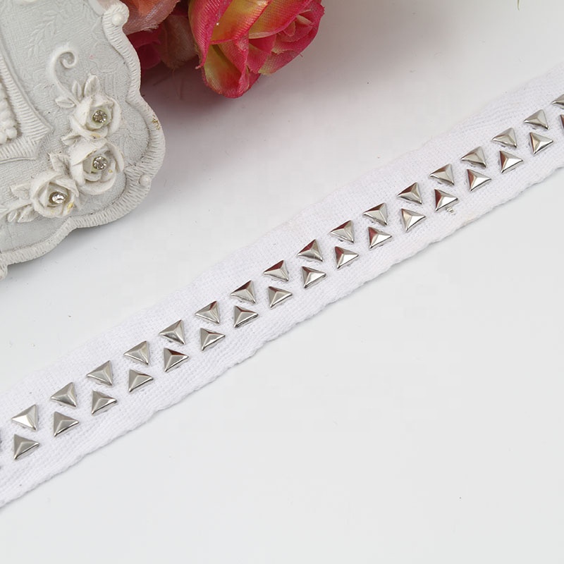 wholesale custom beaded ribbon trim lace trim ribbon handmade beads lace sew on Clothes Design Lace Trims