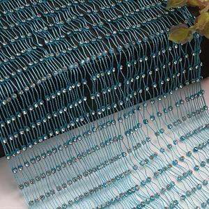 Crystal Mesh Fabric Glass Rhinestone Sheets Stretch Roll Fabric rhinestone top  t-shirt mesh celebrity dresses  maxi mesh