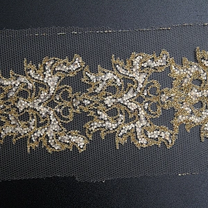 Fashion hand bronzing manual bar code lace clothing accessories