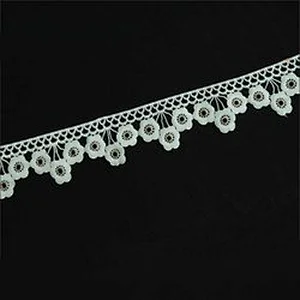 Fashion flower shape eyelet lace for garments new style eyelet lace Eyelet belt