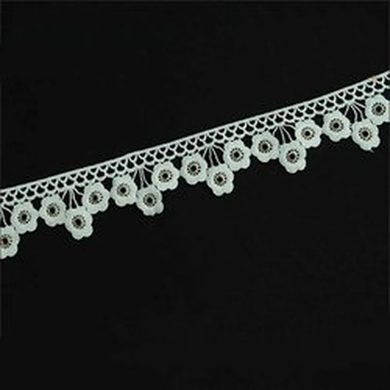 Fashion flower shape eyelet lace for garments new style eyelet lace Eyelet belt