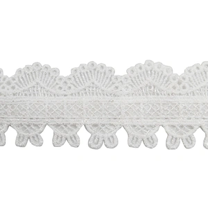 Wholesale sequins Lace Trim Water soluble lace white bridal lace trim Embroidery Sequin Tape For Dress cheap