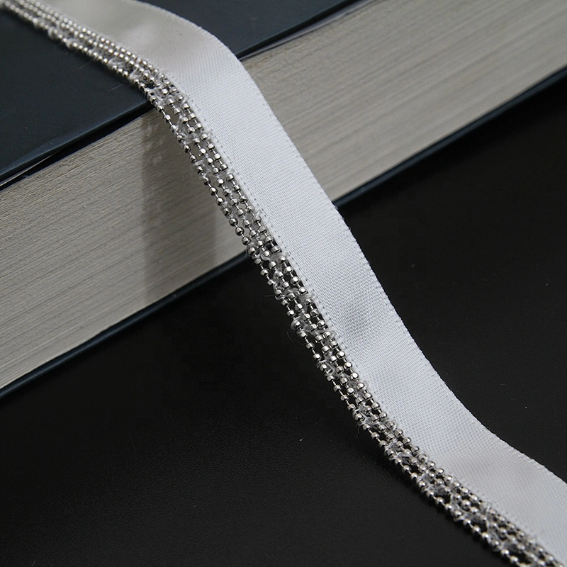 Wholesale Chain lace trim beaded 1.3 cm Sew-On lace trim Ribbons Lace trimmings for clothes Webbing Accessories