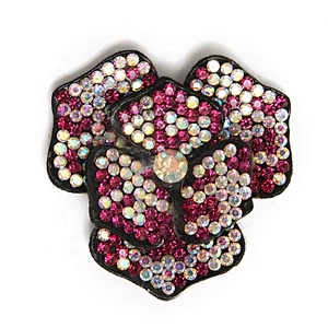 The latest trend of patches decorative clothing shoes and hats sewn in rhinestone beads patch applique
