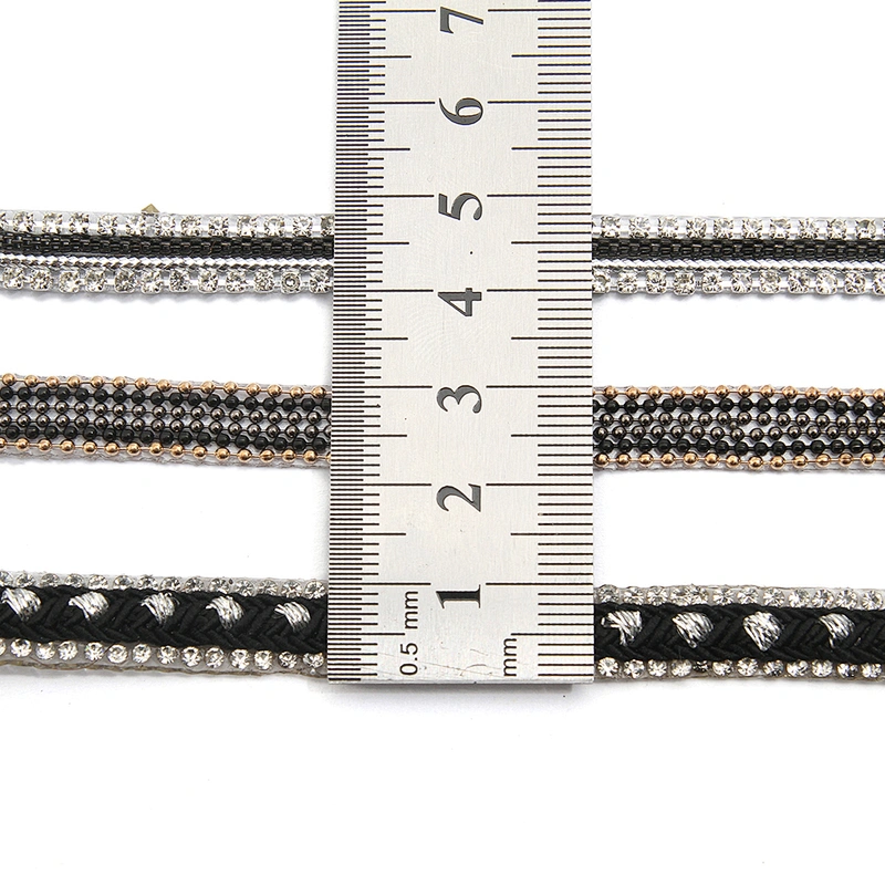 wholesale hot fix tape with rhinestone hot fix trimming chain glitter trim for DIY garment dresses Accessories