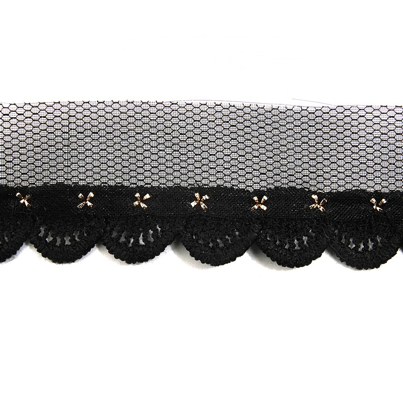 Wholesale 2.8cm Size Studs trim ribbon diy handmade costume dress sewing bead lace trim Design Rivets Trims