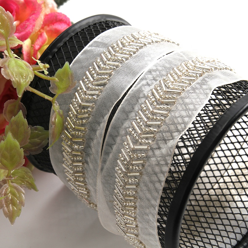 beaded trim by the yard for dresses  rhinestone beaded glass trim