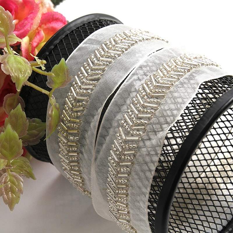 beaded trim by the yard for dresses  rhinestone beaded glass trim