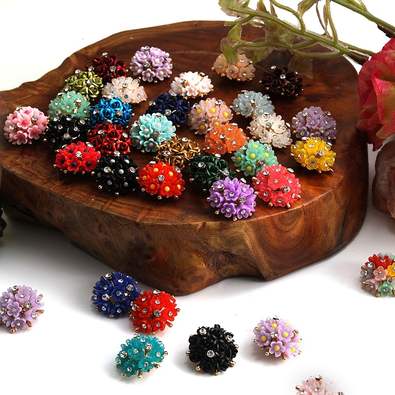 Fashionable rhinestone garment accessories buttons Copper buttons coat garment buttons