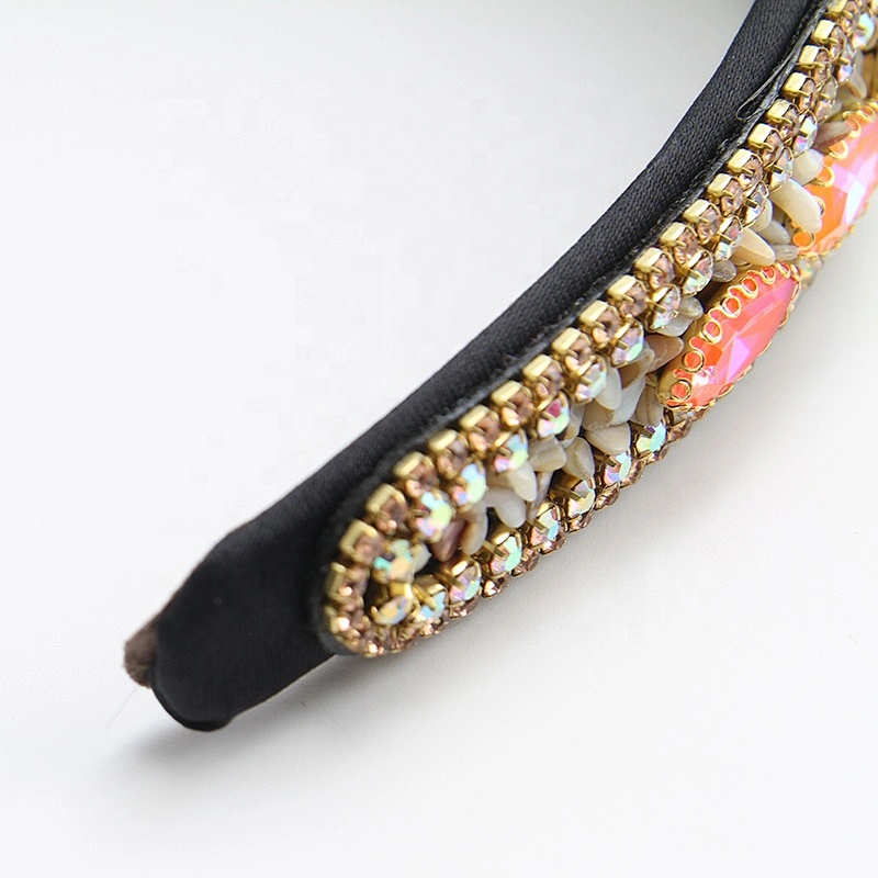 fashion ladies headbands handmade rhinestone fashion  for women use Hairbands Big headband Fashion winter headband