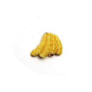 Christmas Cherry Flower Decorative Sew on Rhinestone Beaded Patches Wholesale patches for clothing