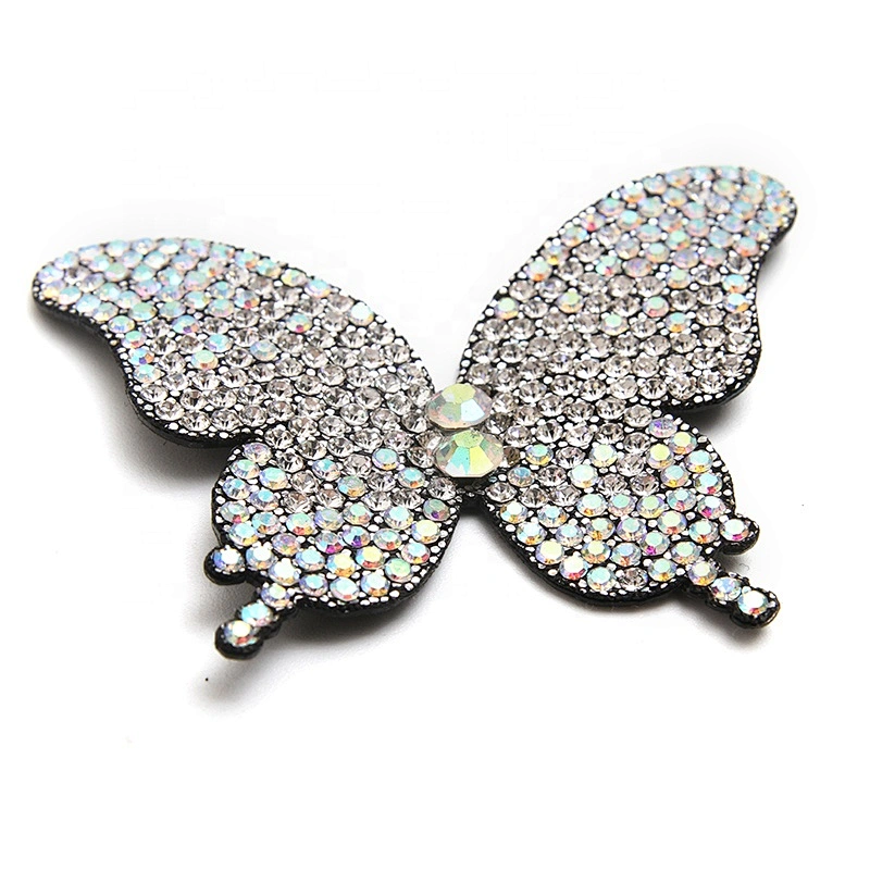 Best-selling clothing shoes and hats clothing accessories rhinestone butterfly pattern rhinestone beaded patches sew patches sal