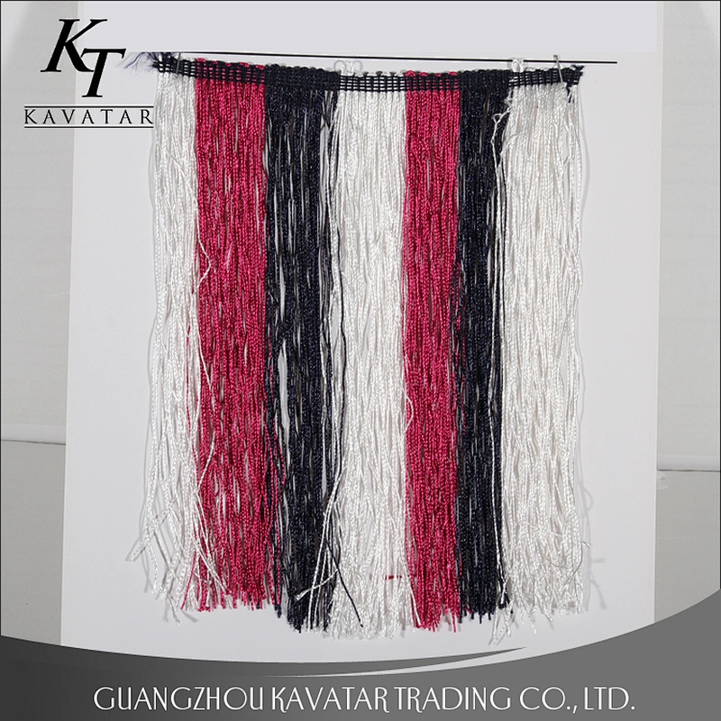 Wholesale fancy long fringes trim for dance dress
