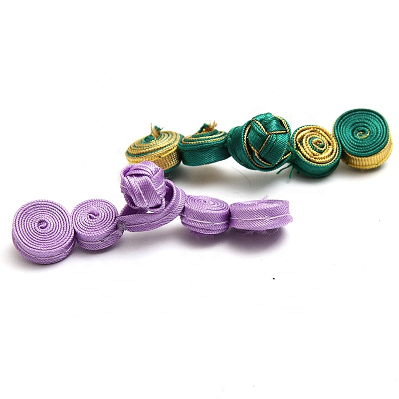 Chinese knot button frog closure Color classical hand-made clothing Qipao plate button custom clothing accessories decoration