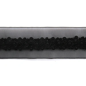 kavatar  wholesale new Handmade Bead lace Embroidered Tulle Trim wedding with Accessories Beads Crystals & Rhinestones