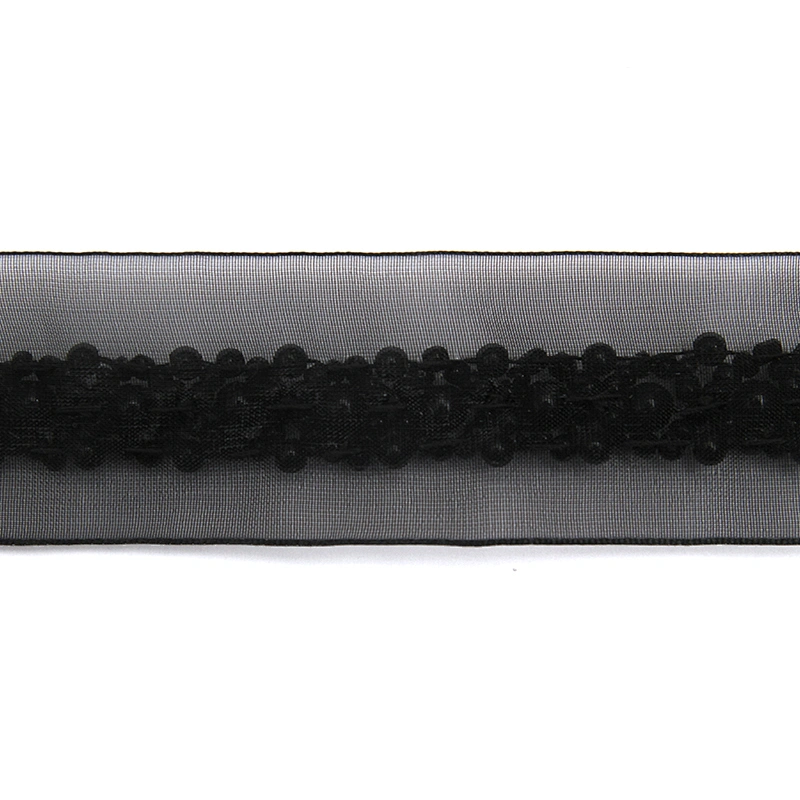 kavatar  wholesale new Handmade Bead lace Embroidered Tulle Trim wedding with Accessories Beads Crystals & Rhinestones