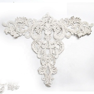 Christmas Cherry Flower Decorative Sew on Rhinestone Beaded Patches Wholesale patches for clothing