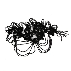 Christmas Cherry Flower Decorative Sew on Rhinestone Beaded Patches Wholesale patches for clothing