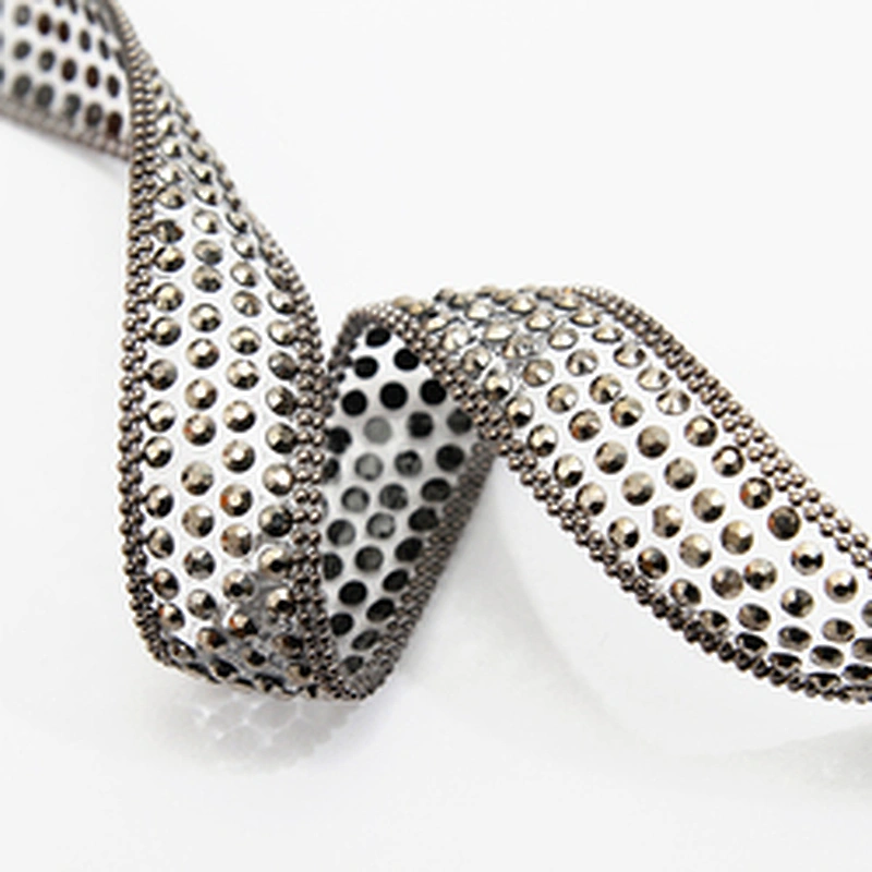 wholesale hot fix tape with rhinestone hot fix trimming chain glitter trim for DIY garment dresses Accessories