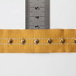 Rivet Mesh Trim Copper Beads Ribbon Tape Fabric Diy Jeans Belt Collar Decoration Shoelace Net Cord Sewing Garment Accessories