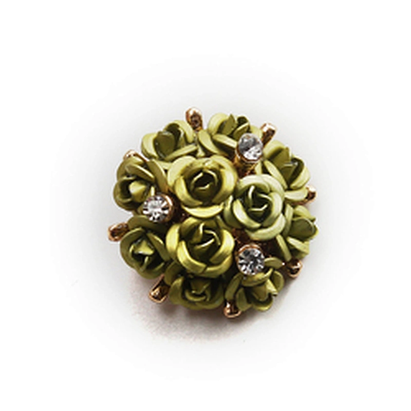 Fashionable rhinestone garment accessories buttons Copper buttons coat garment buttons